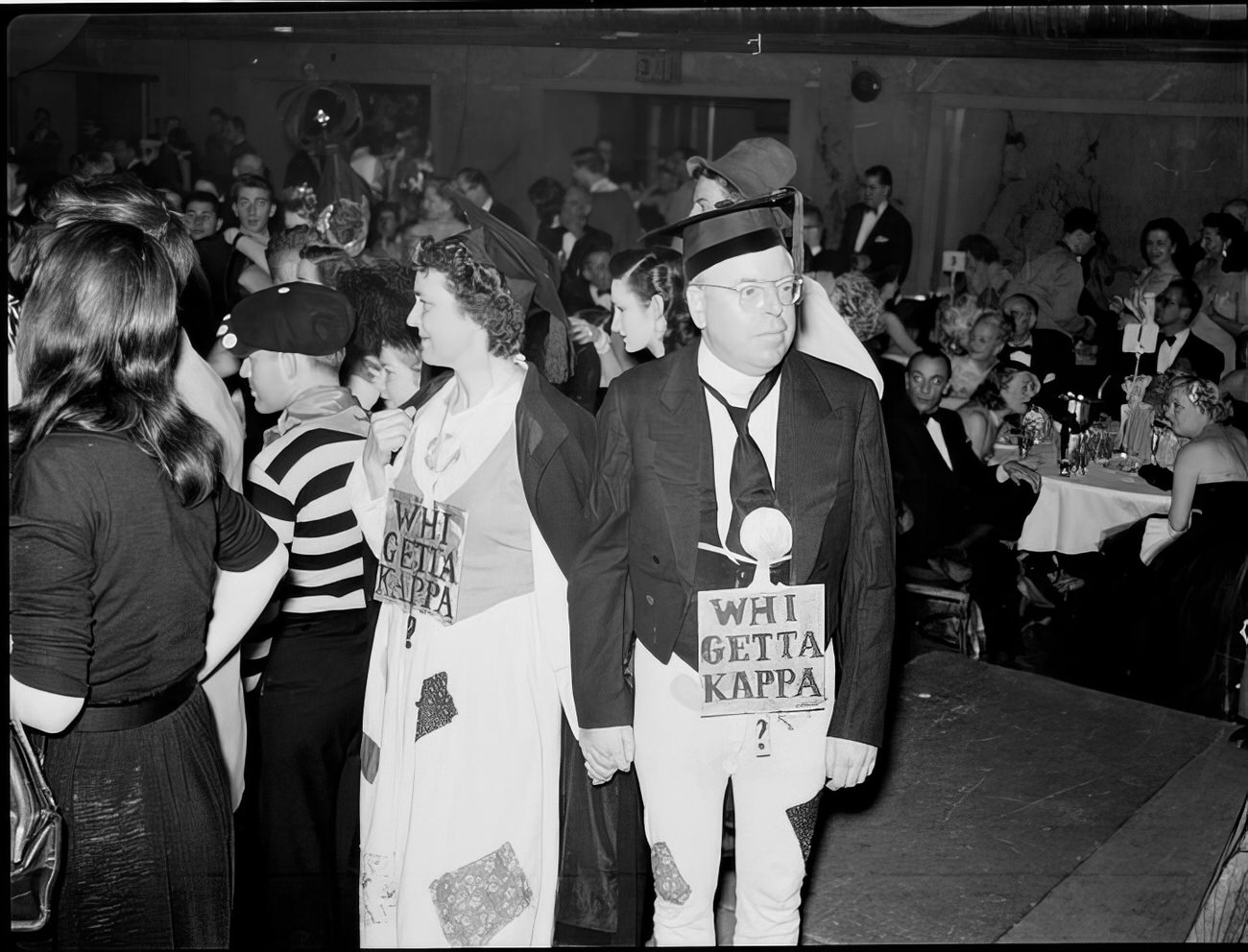 People in costume, 1951.