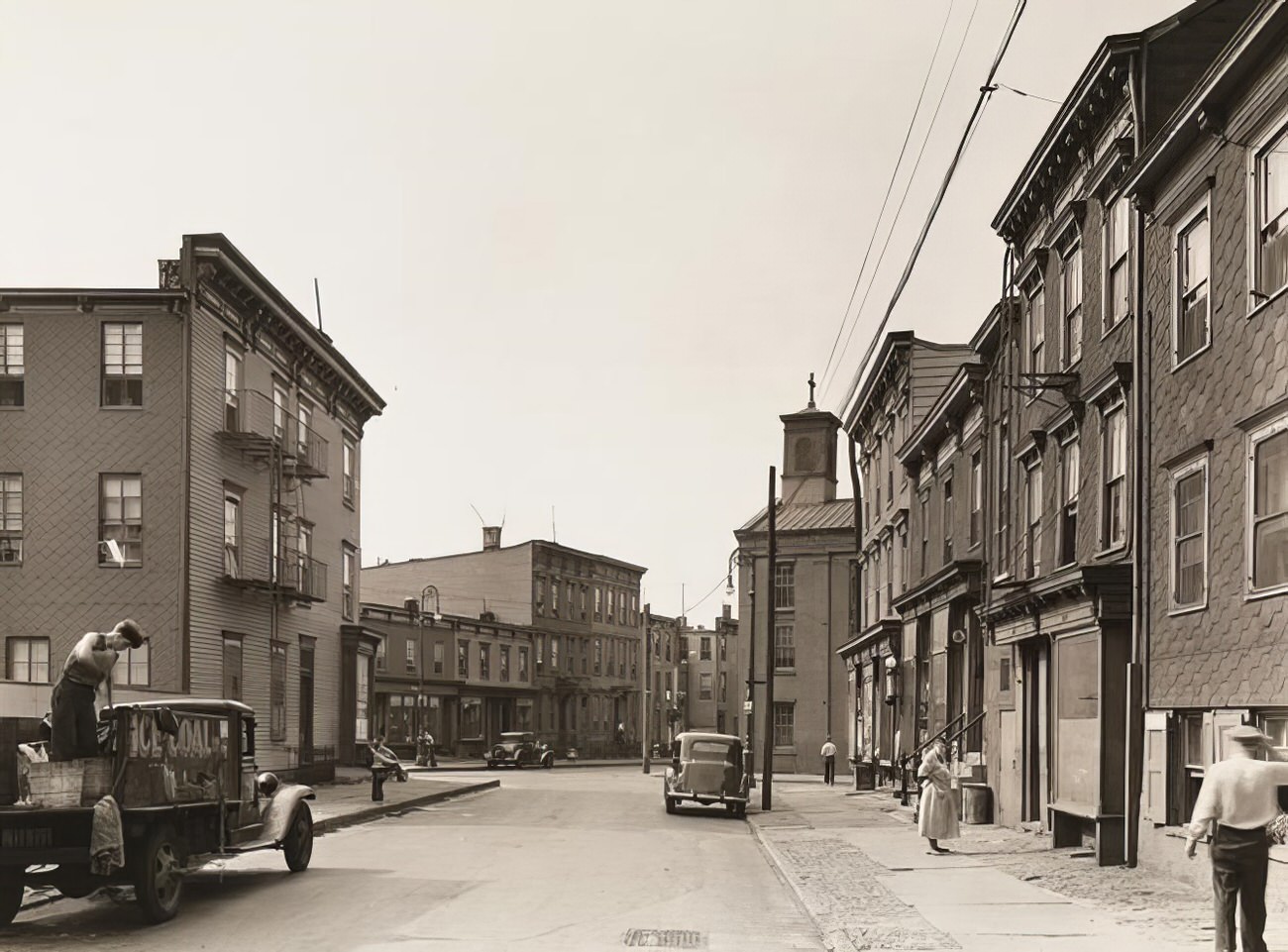 Powers and Olive Streets, 1937