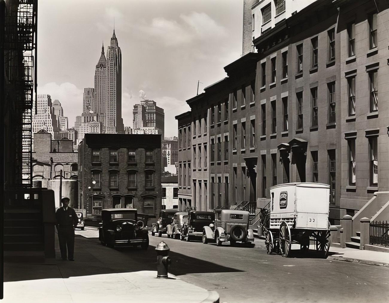 Willow and Poplar Streets, 1936