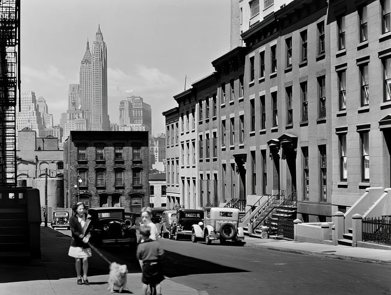 Willow and Poplar Streets, 1936