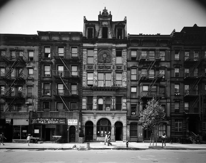 Deutsch-Amerikanische-Schützen Gesellschaft (German-American Shooting Society) building at 12 St. Mark's Place, 1975.