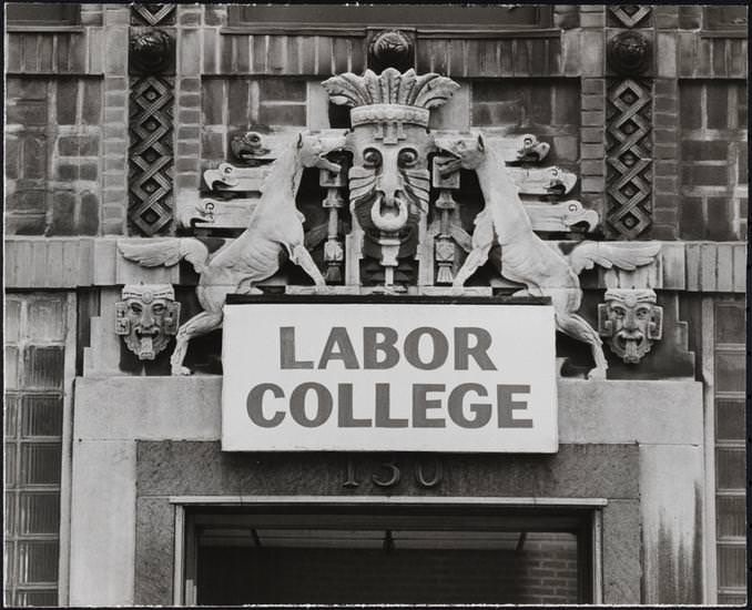 Labor College at 130 East 25th Street, 1974.