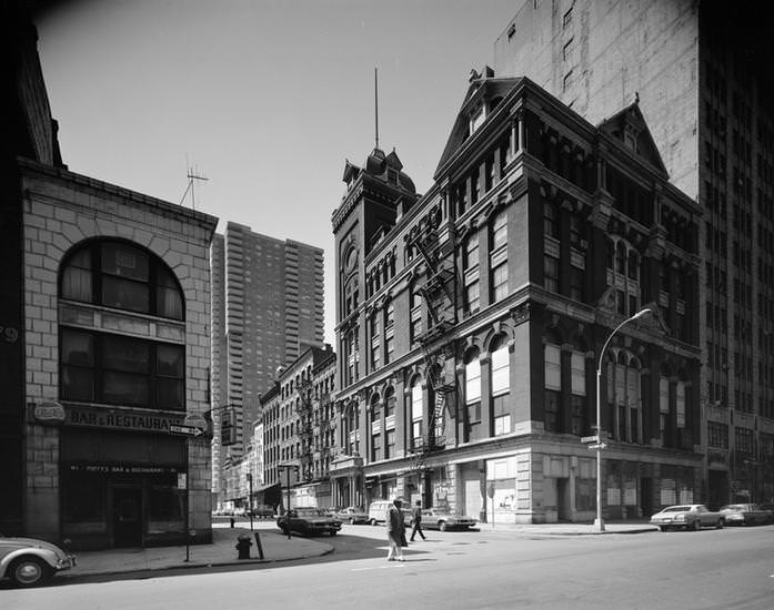 New York Mercantile Exchange at 2-6 Harrison Street, 1975.