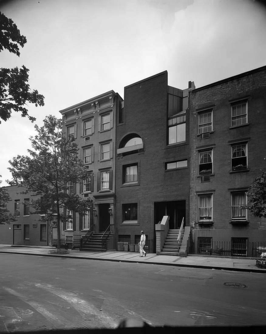 Converted townhouse at 365 West 19th Street, 1971.