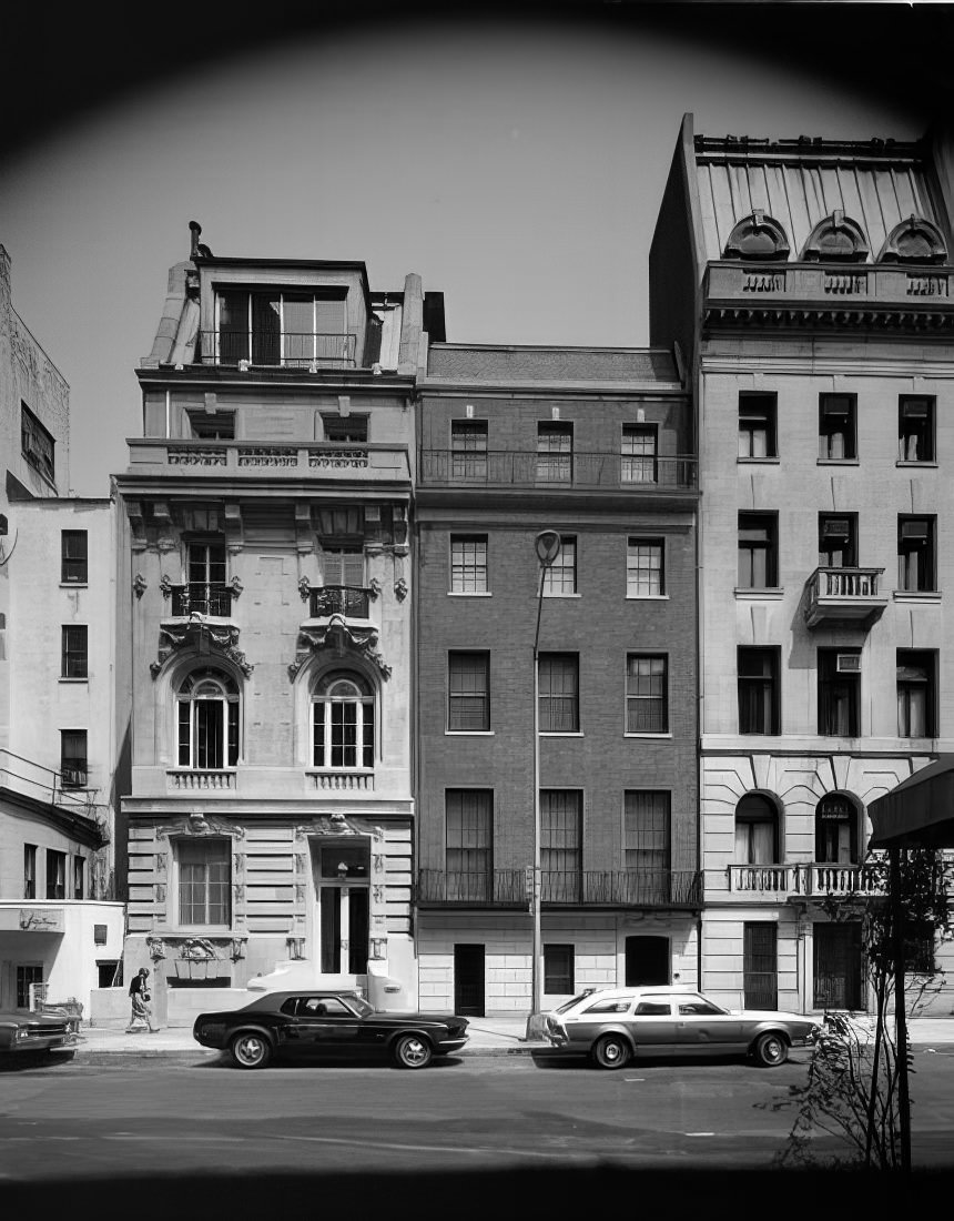 Townhouses at 35, 37, and 39 East 68th Street, 1977.