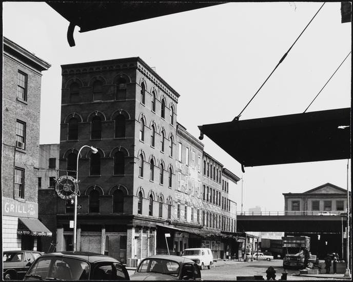 Beekman and Front Streets, 1977.