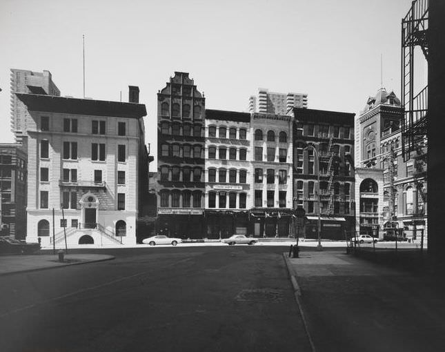 67, 71, 73, 75, 77-79, and 81 Hudson Street, 1978.