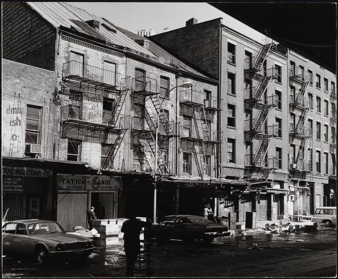 Fish wholesalers on South Street, 1975.