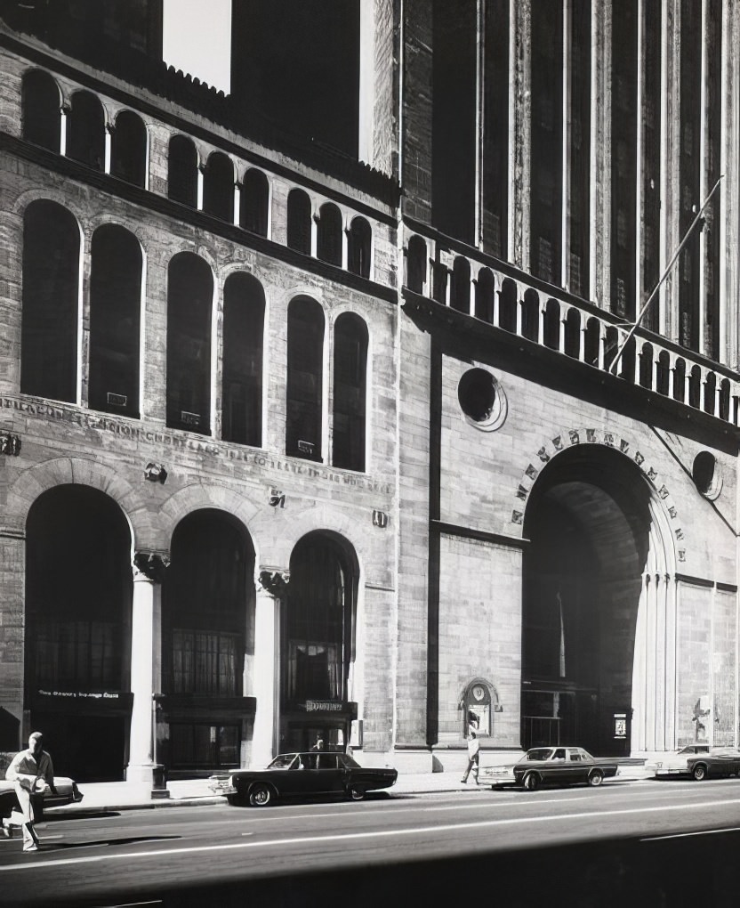 Bowery Savings Bank at 110 East 42nd Street, 1975.