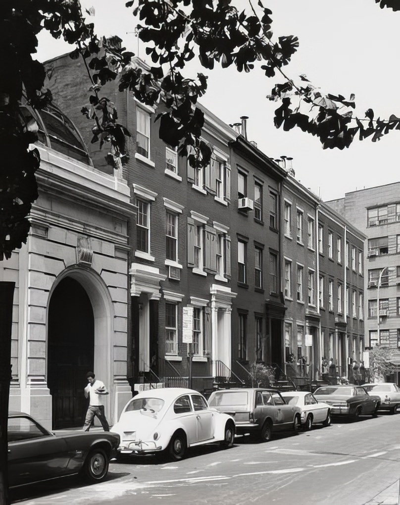 Bedford Street between Christopher and Grove Streets, 1973.