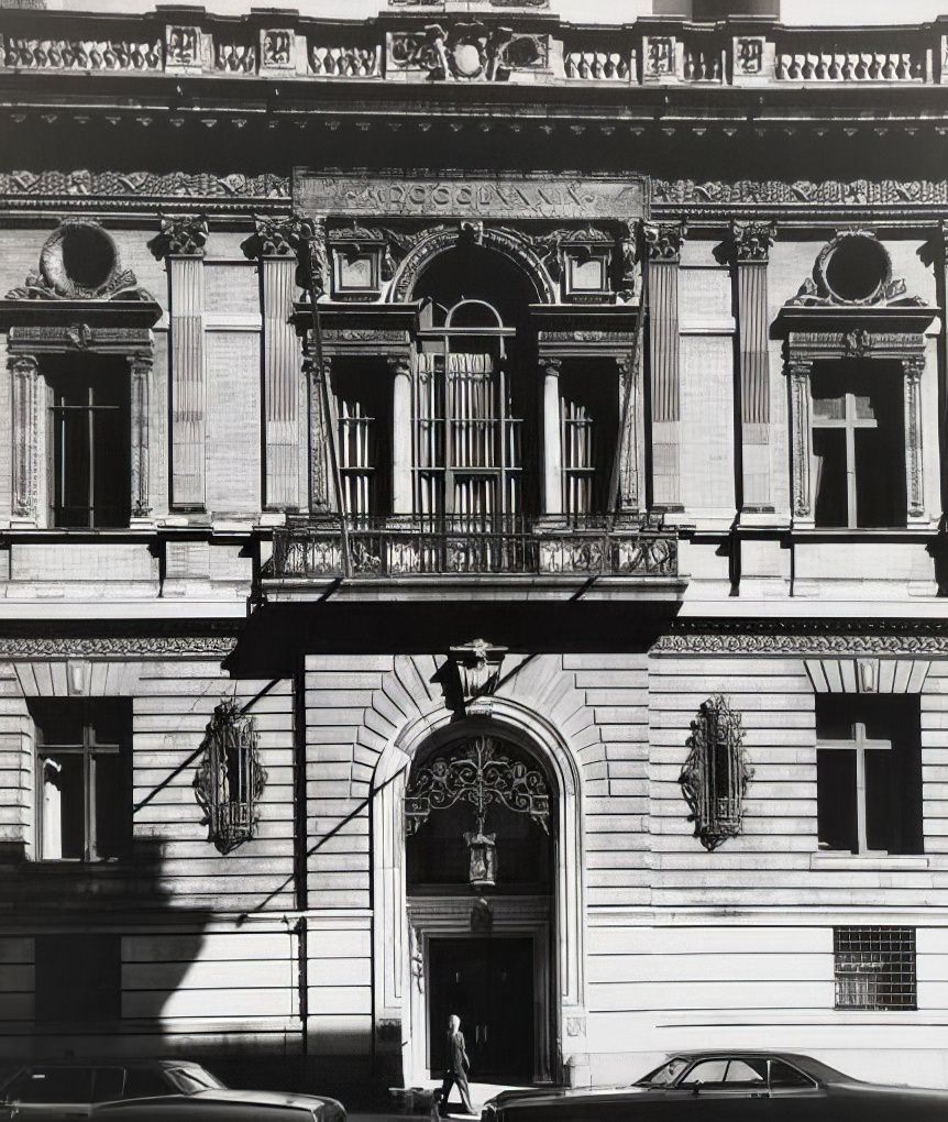 The Century Association at 7 West 43rd Street, 1973.