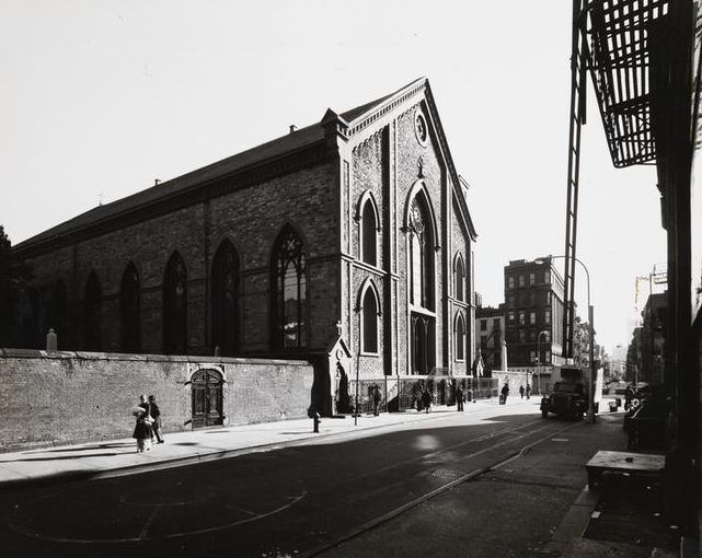 St. Patrick's Old Cathedral at 260-264 Mulberry Street, 1973.