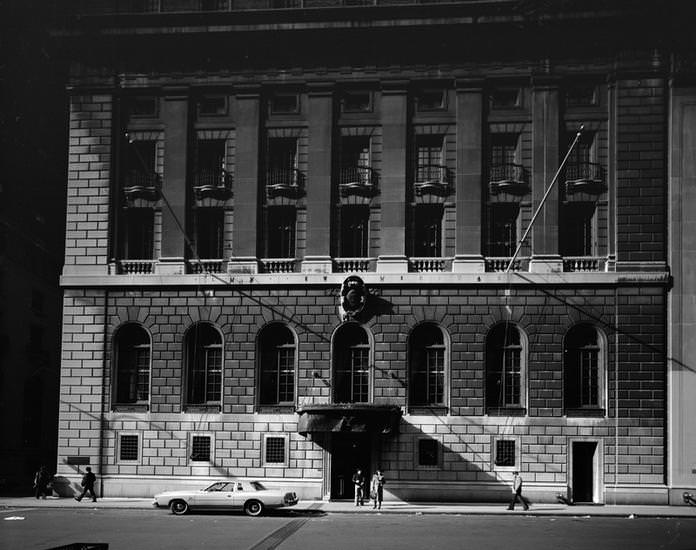 Yale Club at 50 Vanderbilt Avenue, 1975.