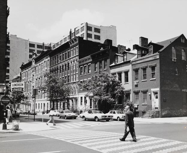 King Street in the Charlton-King-Vandam Historic District, looking west, 1973