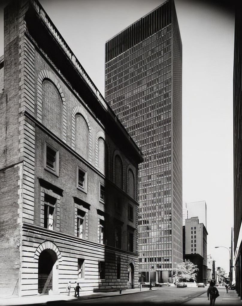 Racquet and Tennis Club and the Seagram Building, 1973