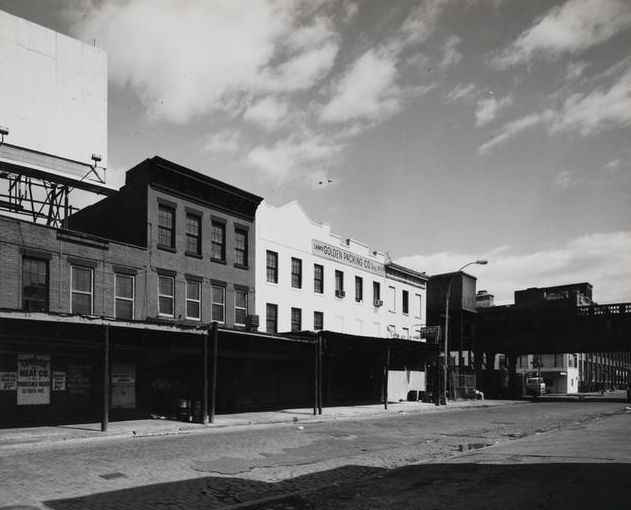 Little West 12th Street between Tenth Avenue and Washington Street, looking east, 1971