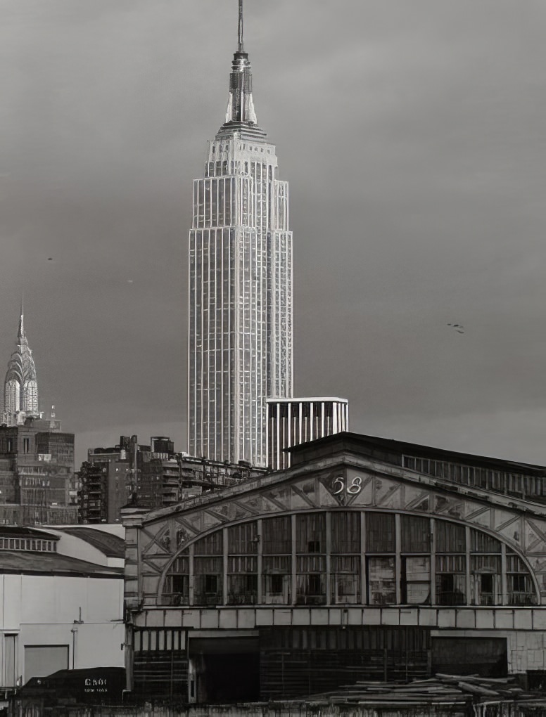 Empire State Building from Pier 58, 1971