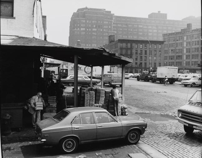 Ninth Avenue from West 13th Street, looking north, 1975