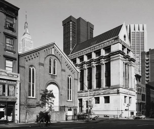 First Moravian Church and New York Phoenix School of Design, 1975