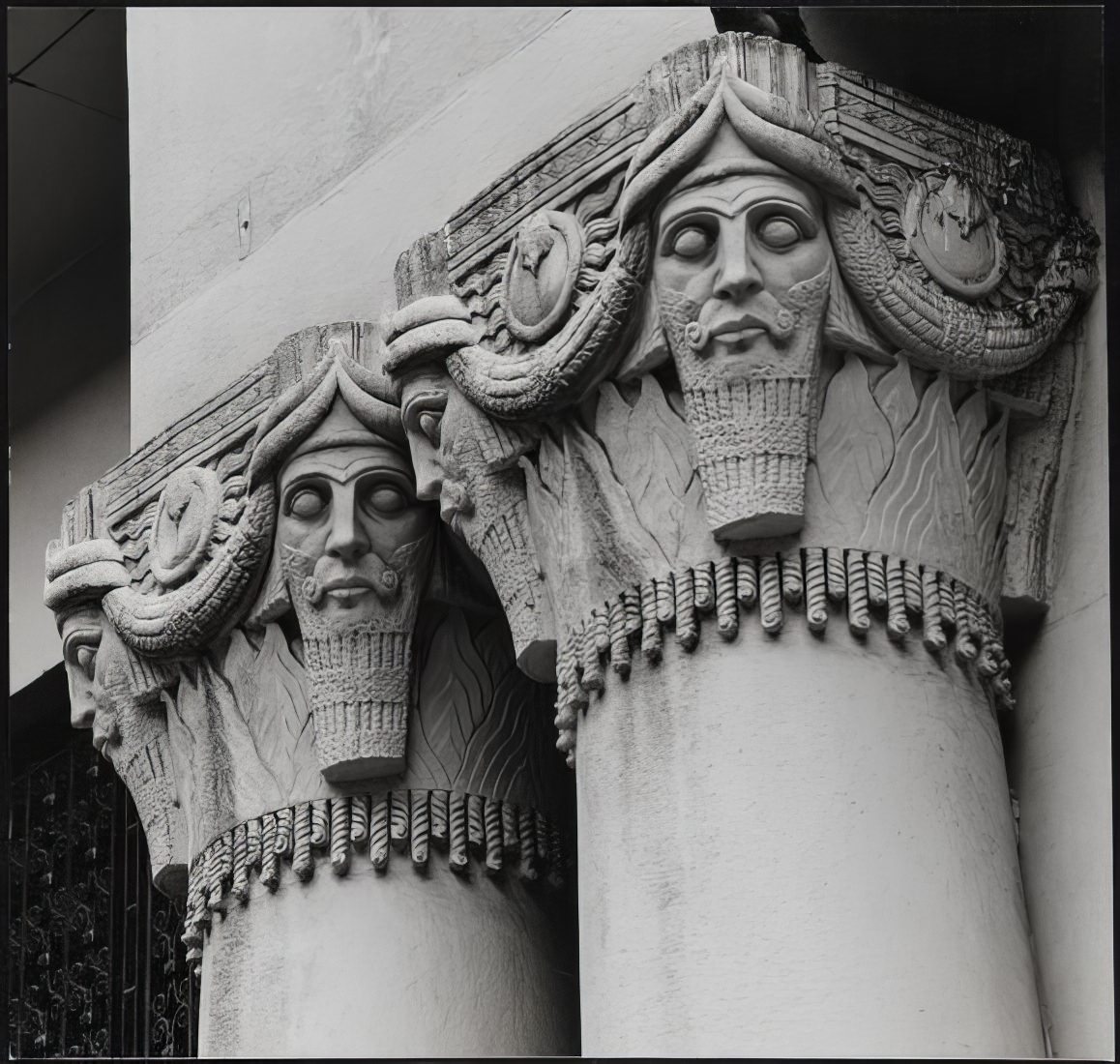 Pythian Temple entrance detail, 1973