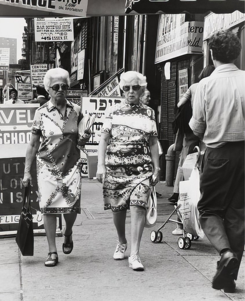 Shoppers on Essex Street, 1975