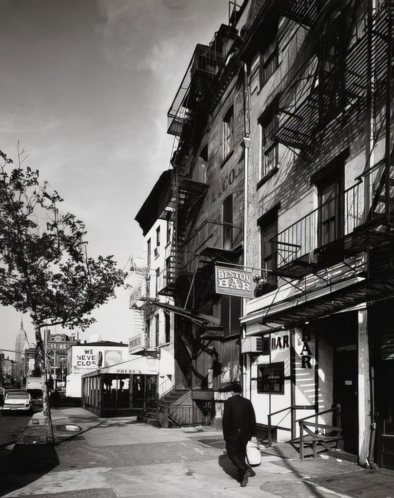 Phebe's and Beston Bar on the Bowery, 1975