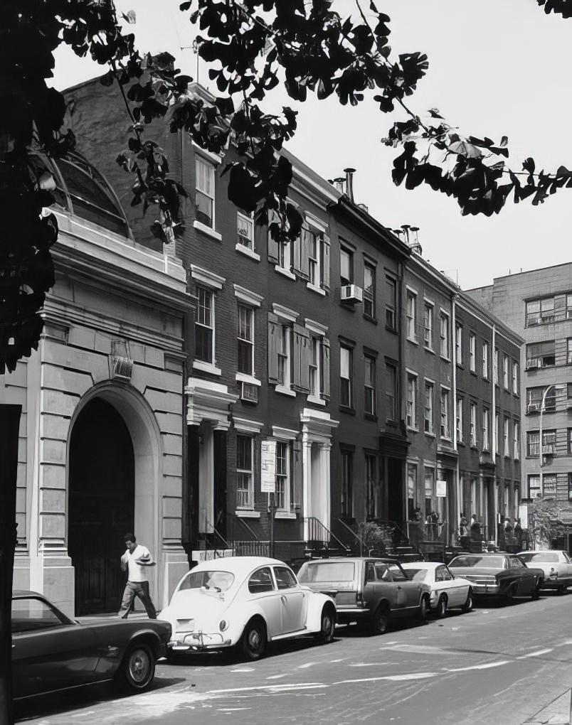 Bedford Street between Christopher and Grove Streets, 1975