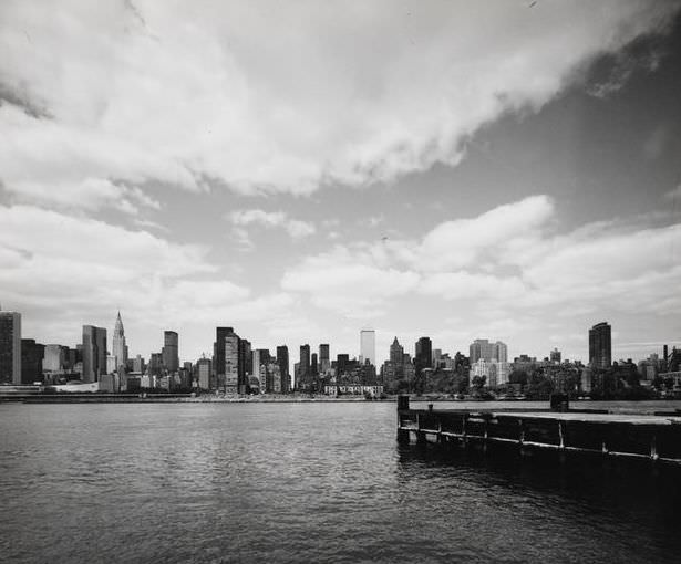 Manhattan from Queens, looking west, 1971