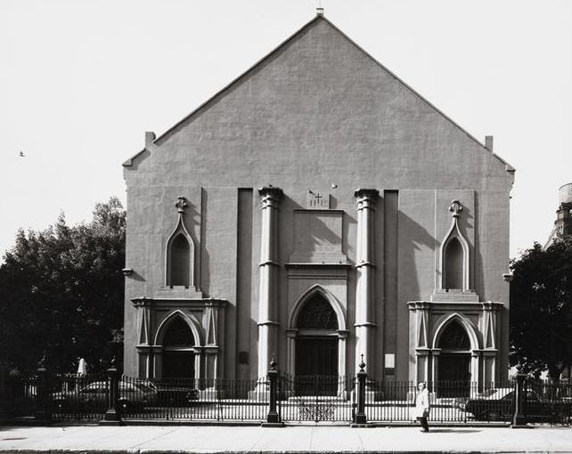 St. Patrick's Old Cathedral, Mott Street entry, 1977