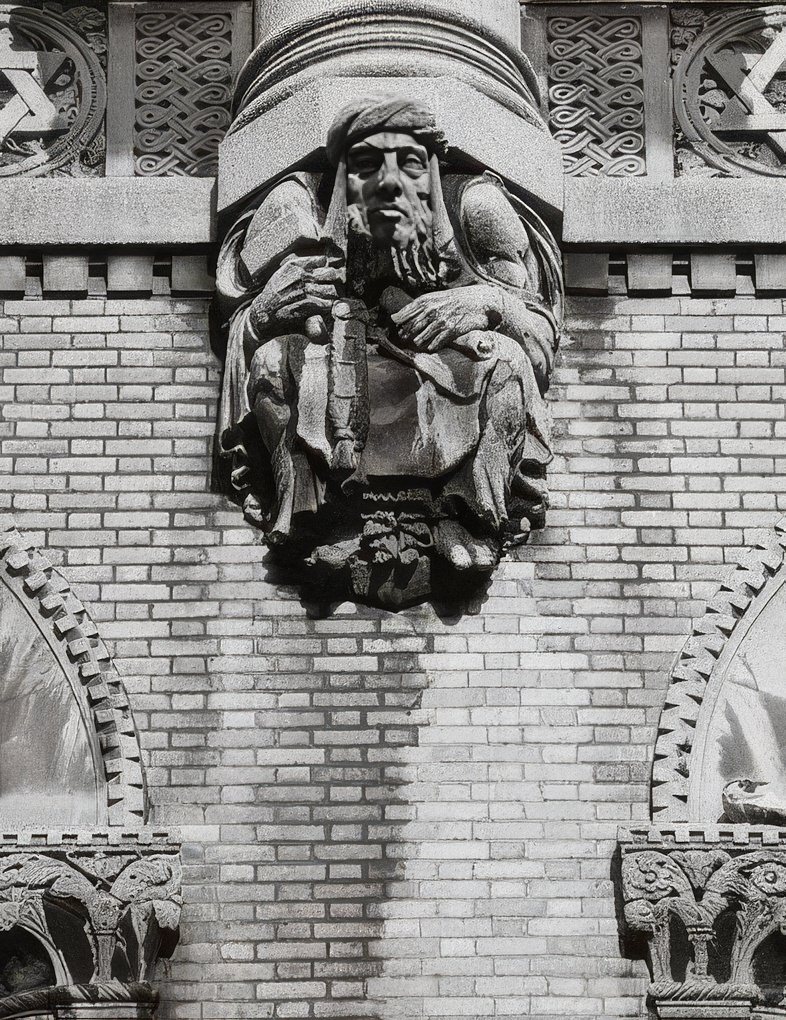 Architectural detail of 253 West 73rd Street, 1973