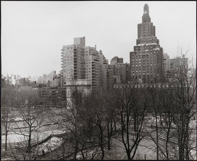 Washington Square Park, looking north, 1971