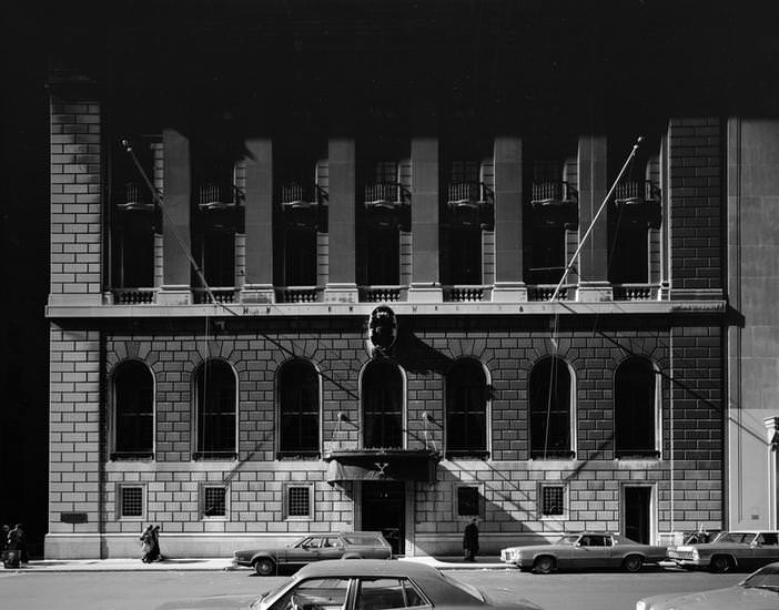 Yale Club at 50 Vanderbilt Avenue, 1973.