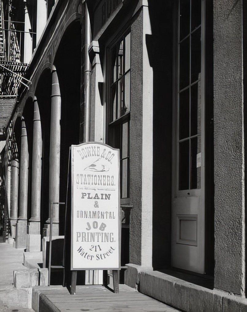 Bowne & Co. Stationers, 211 Water Street, 1977