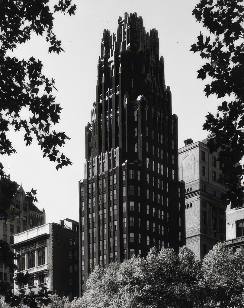 Tower of Bryant Park Hotel, 40 West 40th Street, 1971