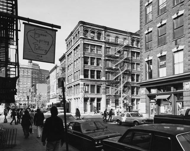 Spring Street and West Broadway, 1977