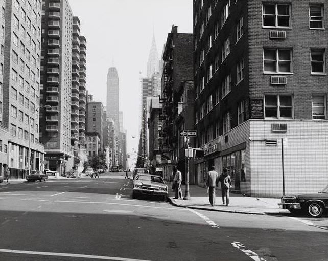 North on Lexington Avenue from East 33rd Street, 1975