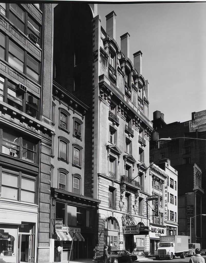 East on West 31st Street toward the Clinton Hotel, 1975