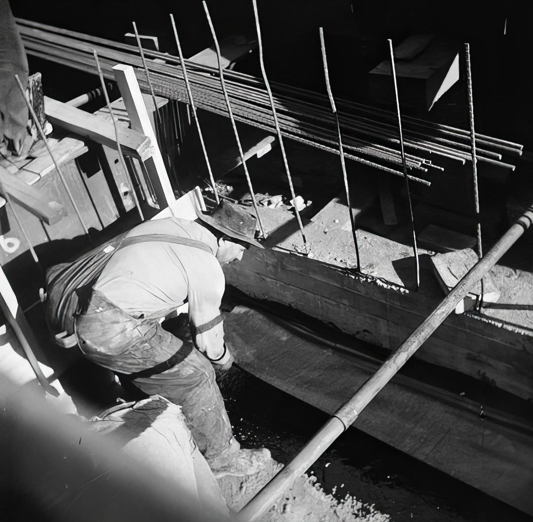 6th Avenue Subway Construction, 24th Street, 1937.