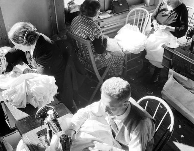 Sewing, 1937.