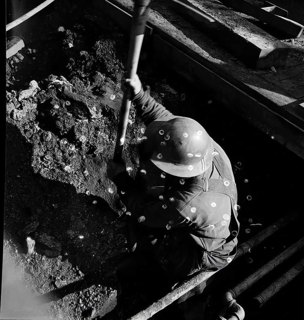 6th Avenue Subway Construction, 53rd Street, 1937.