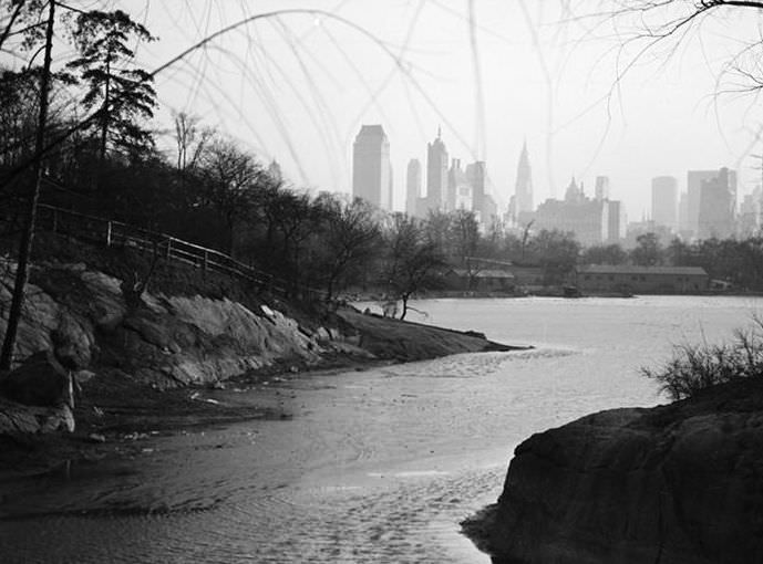 Central Park Lake, 1935.