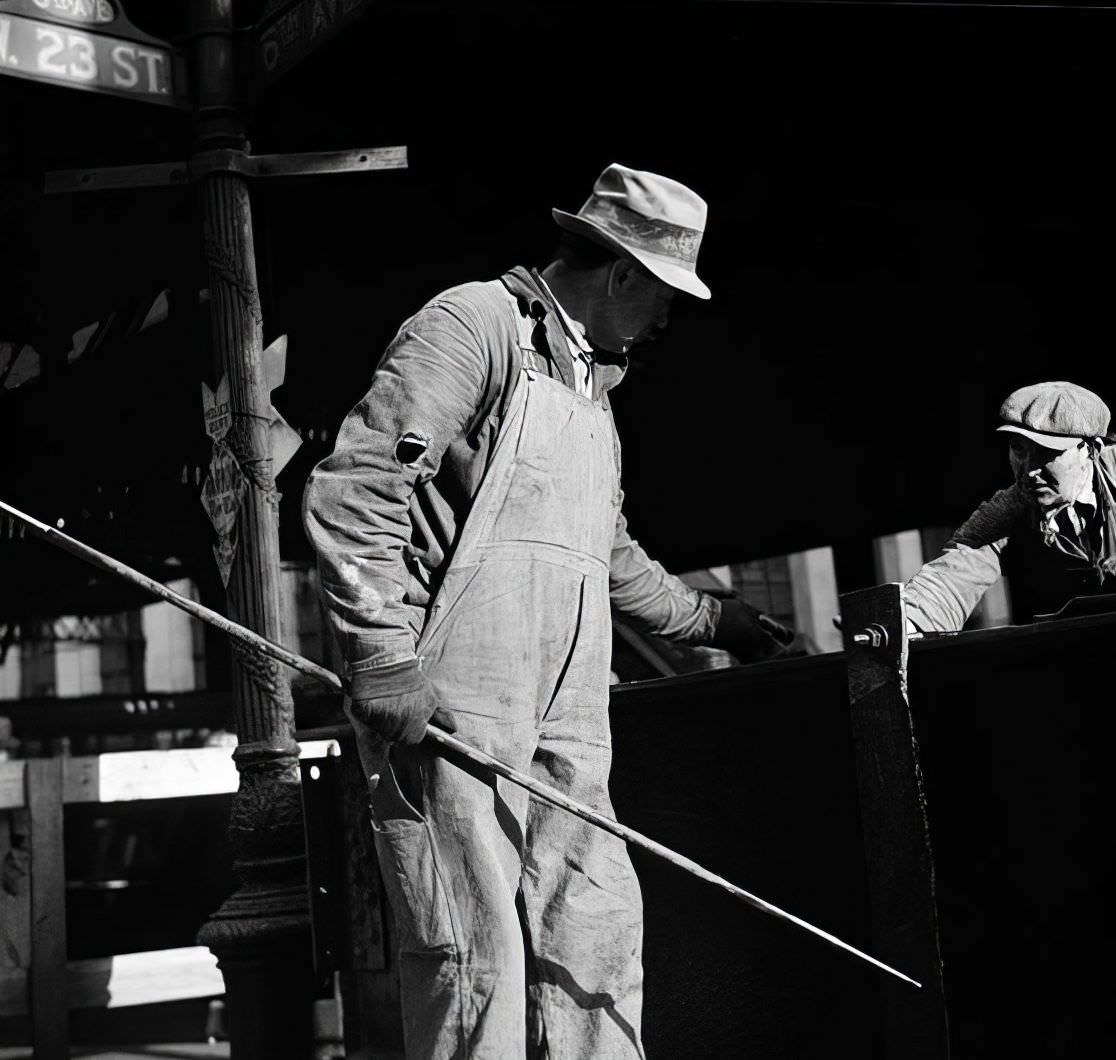 6th Avenue Subway Construction, 23rd Street, 1937.