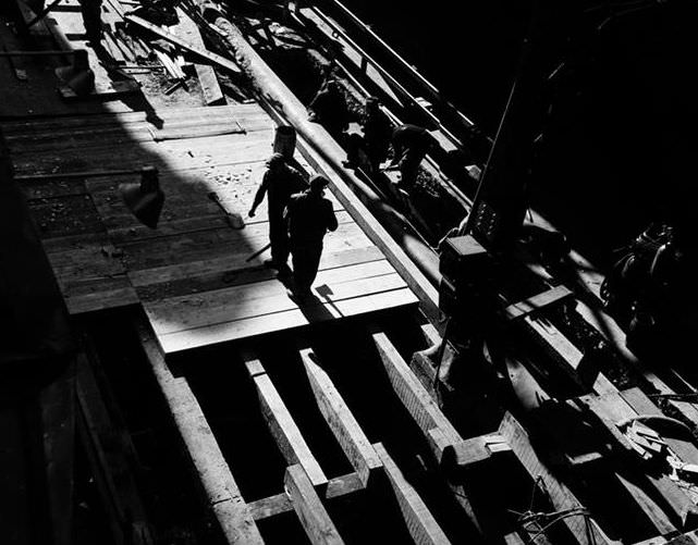 6th Avenue Subway Construction, 48th Street, 1937.