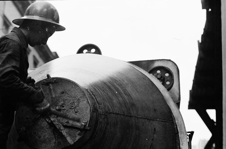 6th Avenue Subway Construction, 48th Street, 1937.