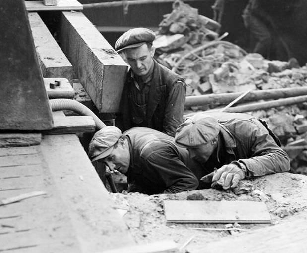 6th Avenue Subway Construction, 16th Street, 1937.