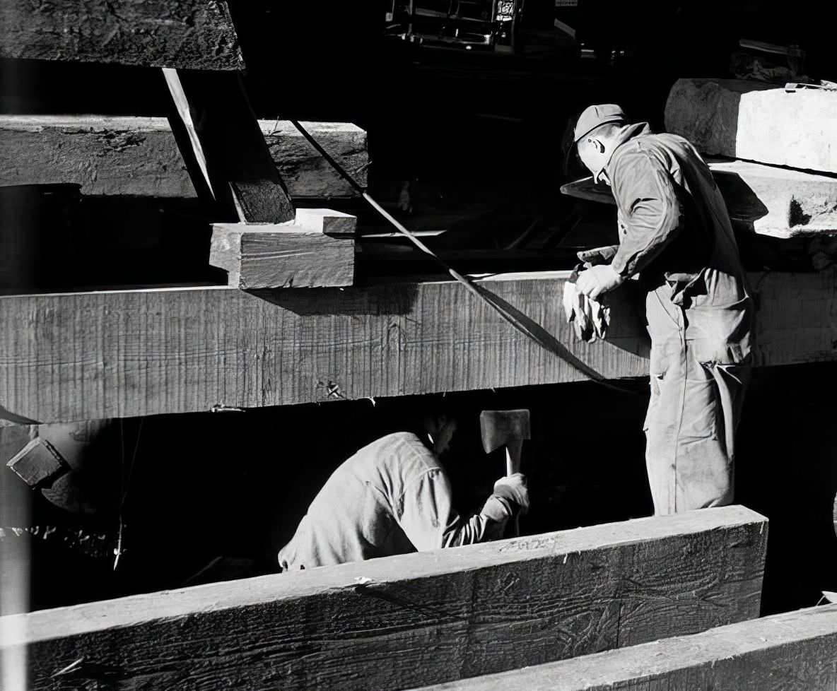 6th Avenue Subway Construction, 16th Street, 1937.