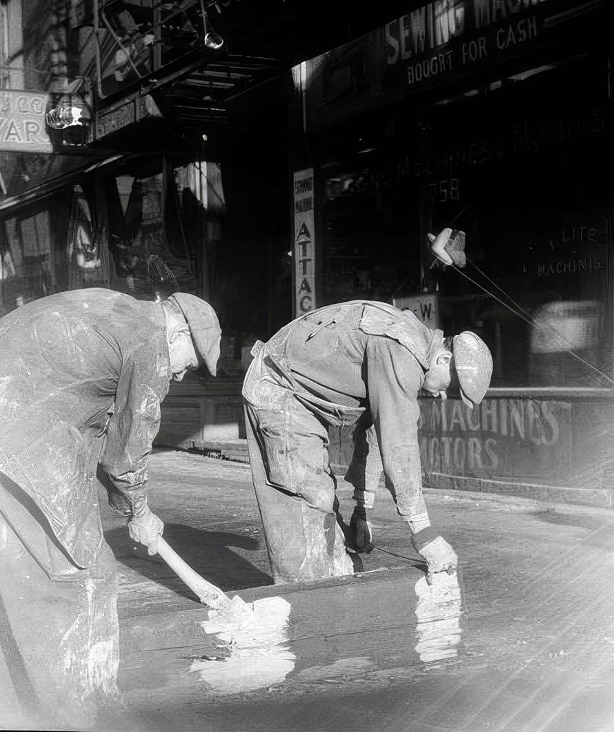 6th Avenue Subway Construction, 32nd Street, 1937.