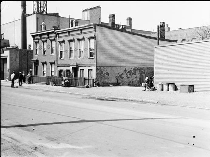 Shed-roofed houses, 1935.