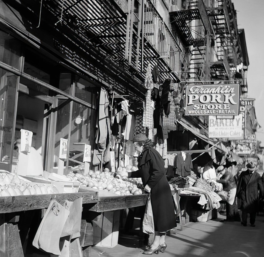 Outdoor market, 1937.