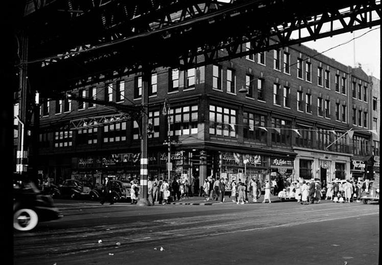 Under the El tracks, 1939.